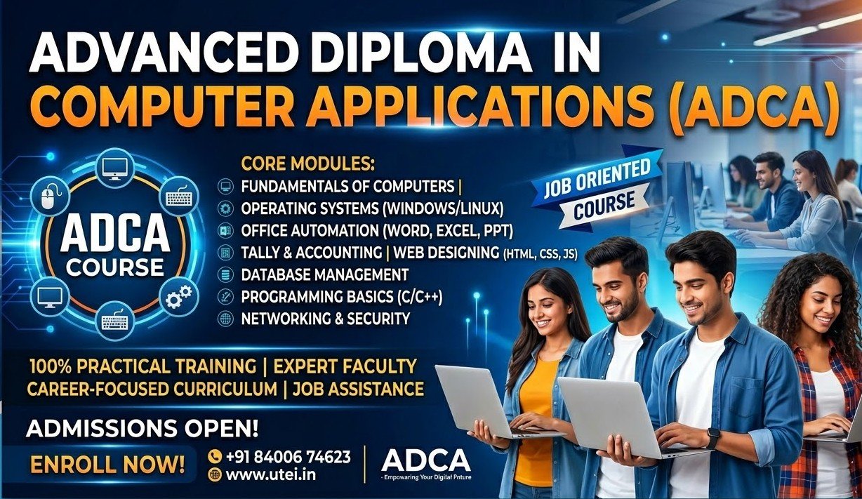 ADCA ( ADVANCE DIPLOMA IN COMPUTER APPLICATION)